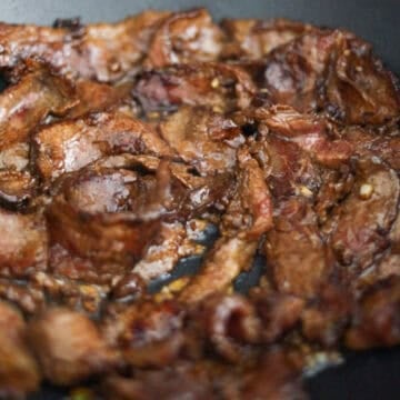 Fry beef until cooked and slightly browned.