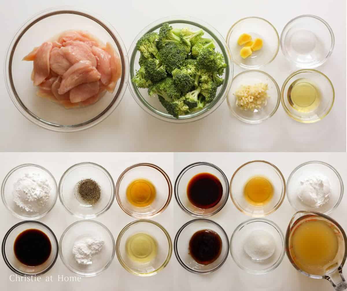 ingredients to make chicken and broccoli