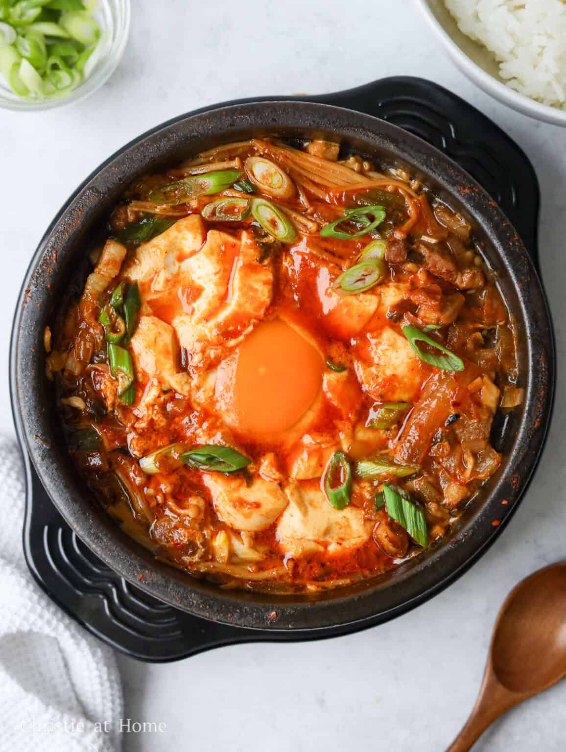 Quick & Easy Sundubu Jjigae (Korean Soft Tofu Stew) Christie at Home