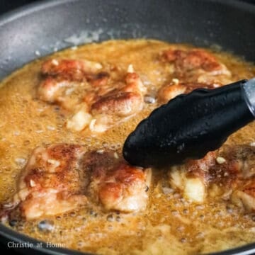 add honey garlic sauce and toss chicken in it