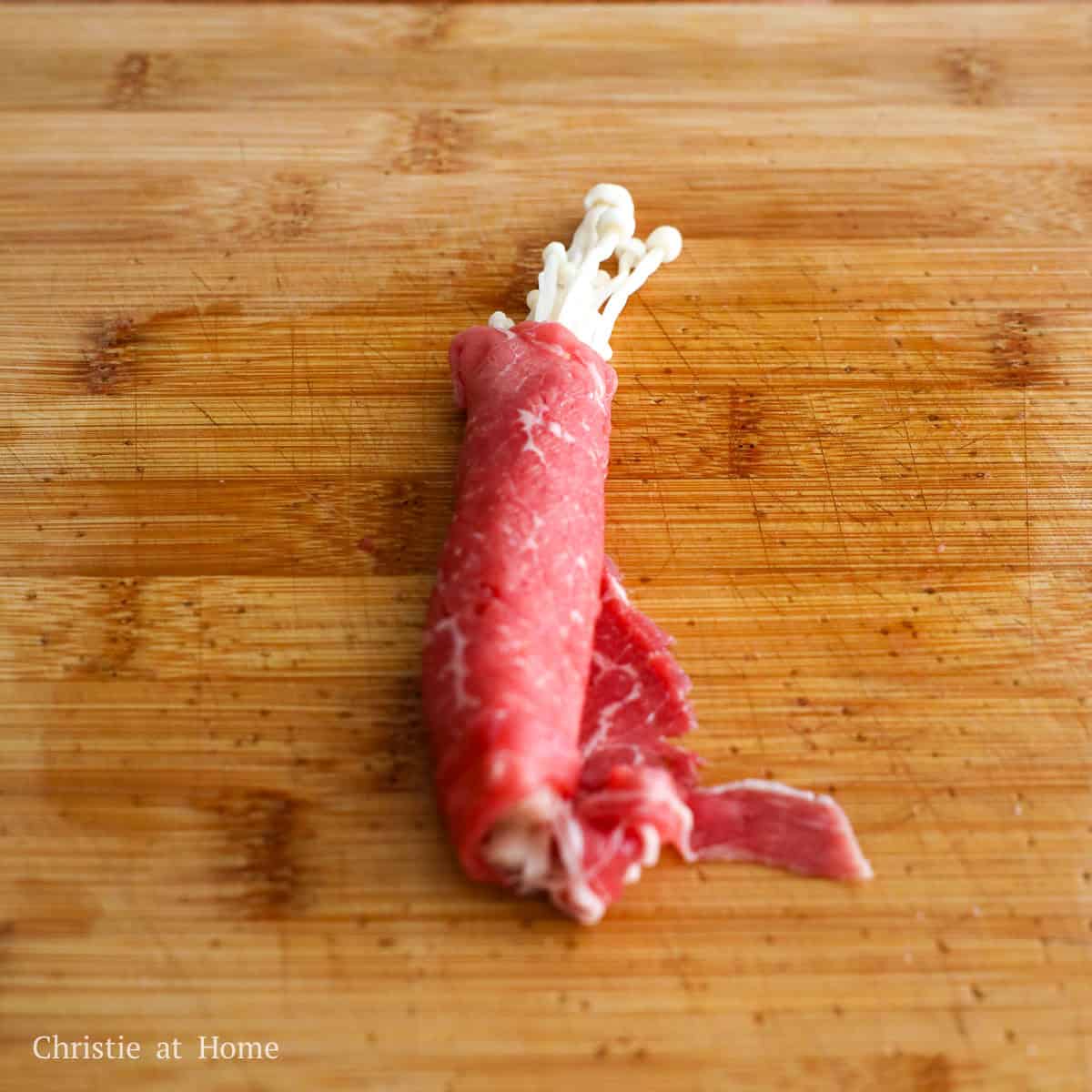 Easy 20-minute Enoki Beef Rolls - Christie at Home