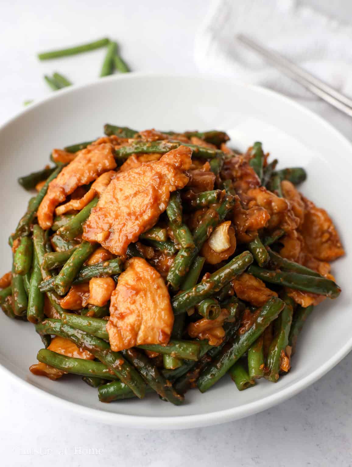 Quick & Easy String Bean Chicken - Christie at Home