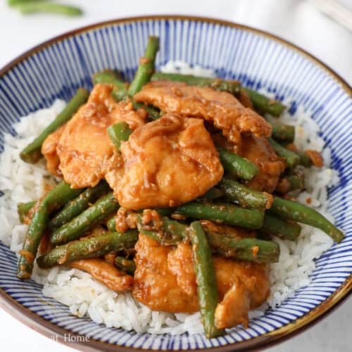 Stringingin Chicken Quick & Easy String Bean Chicken - Christie at Home