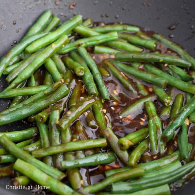 Quick & Easy String Bean Chicken - Christie at Home