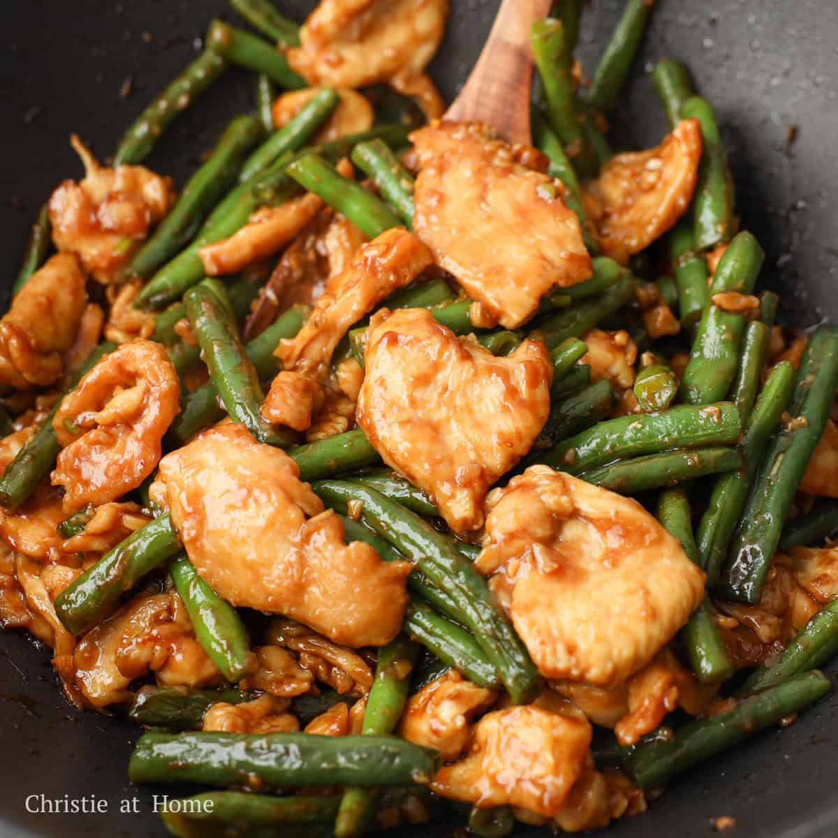 Quick & Easy String Bean Chicken - Christie at Home